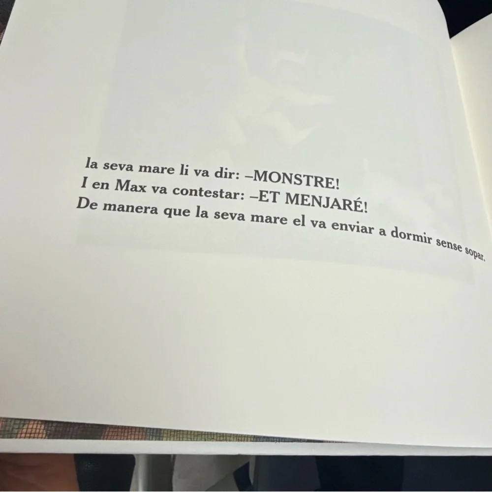 Where the Wild Things Are Catalan Edition Maurice Sendak Hardcover Book